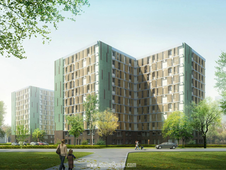 Réhabilitation de 138 logements Tremblay-en-France/ AGENCE TECTUM